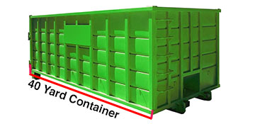 40 yard roll off dumpster rental in Boca Raton, FL